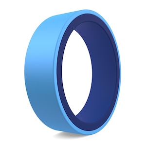 Reversible Silicone Ring: Two-Tone Wedding Band