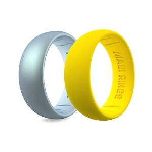Tropical Silicone Rings, Alternative Silicone Ring for Men and Women, Custom Rings, Anniversary Gift for Him, Sport Ring for Her, Maui Rings