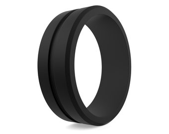 Anello In Silicone Nero: Anello Sportivo Traspirante Per Uomo - Italia