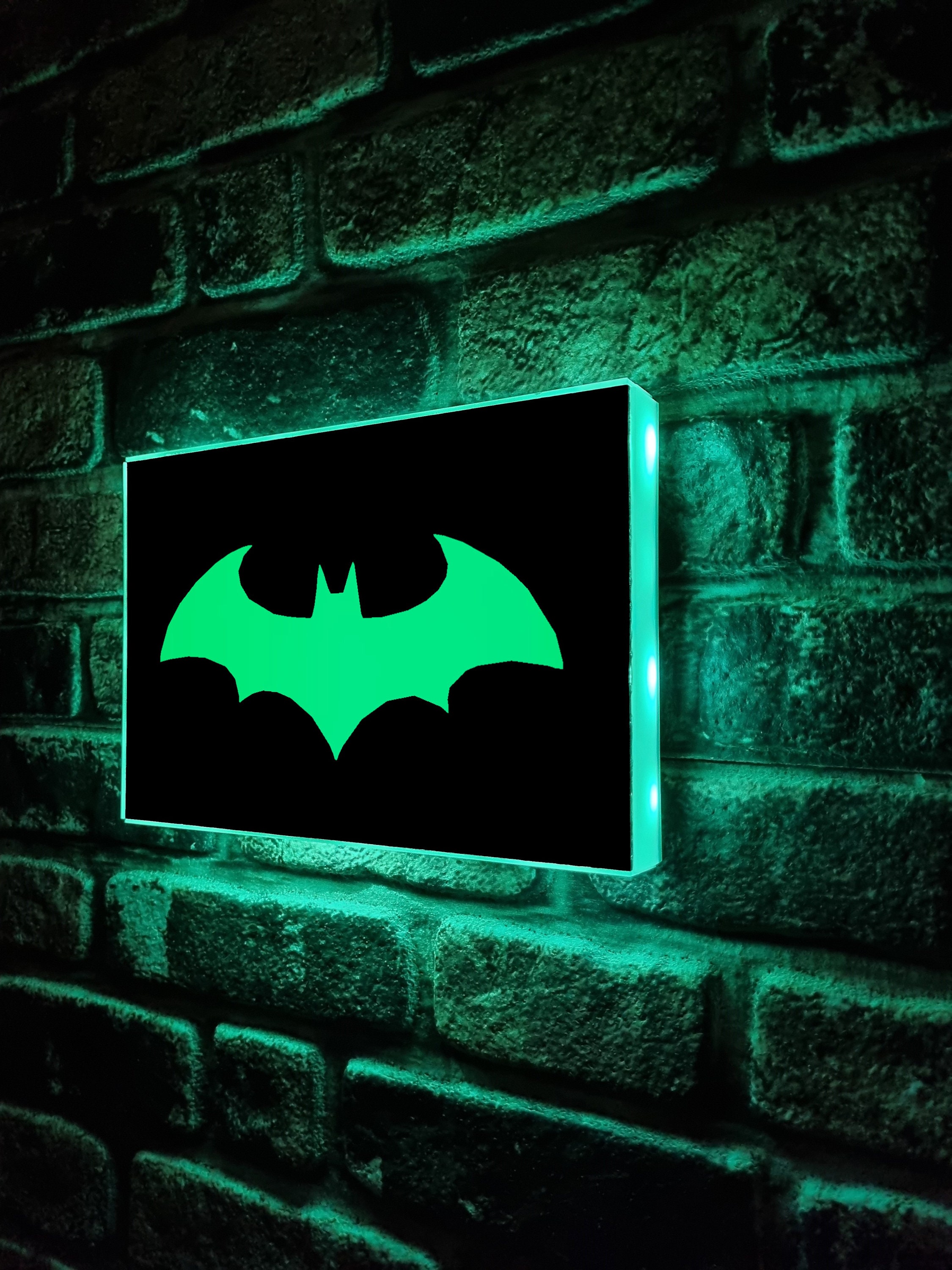 Custom Batman Wall Light Decorative Night Light Wall Etsy