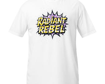 Unisex T-Shirt, Comic Style, Radiant Rebel, Fun T-shirt, Soft & Unique!