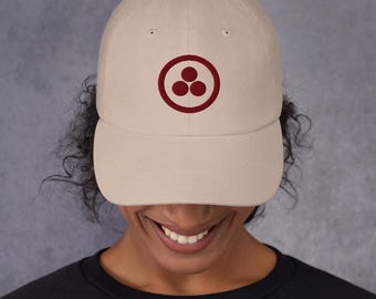 Base ball Cap, embroidered, Peace Sign, Roerich 1935, Classic Simple Peace Design
