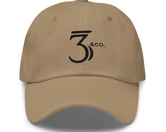 Three & Co Embroidered Classic Baseball Cap