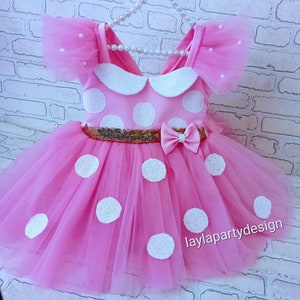 Pink Mouse Tutu Dress: Handmade Tulle Princess Costume