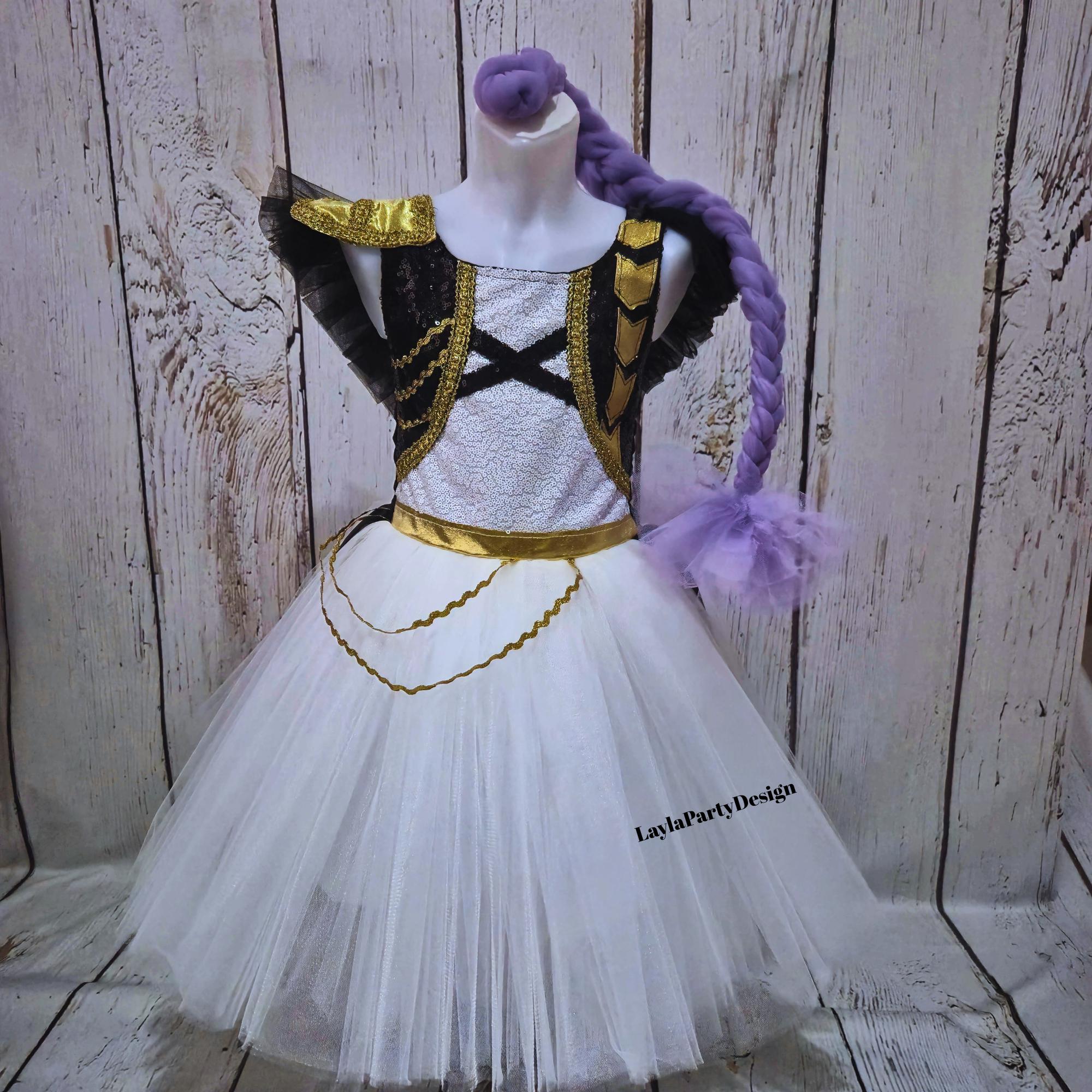 knee length dresses for ladies Rumi READY TO SHIP Limited Stock Rumi Golden Black Costume for Kids Sh –  Princess Twirl main image 0