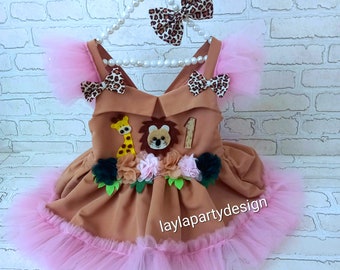 Personalized Safari Birthday Outfit: Handmade Toddler Costume