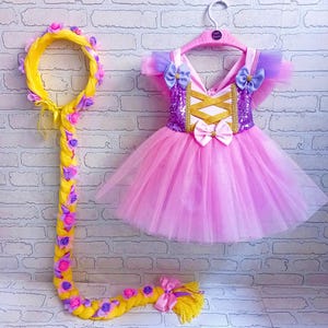 Handmade Lilac Princess Tutu Dress: Toddler Birthday Costume