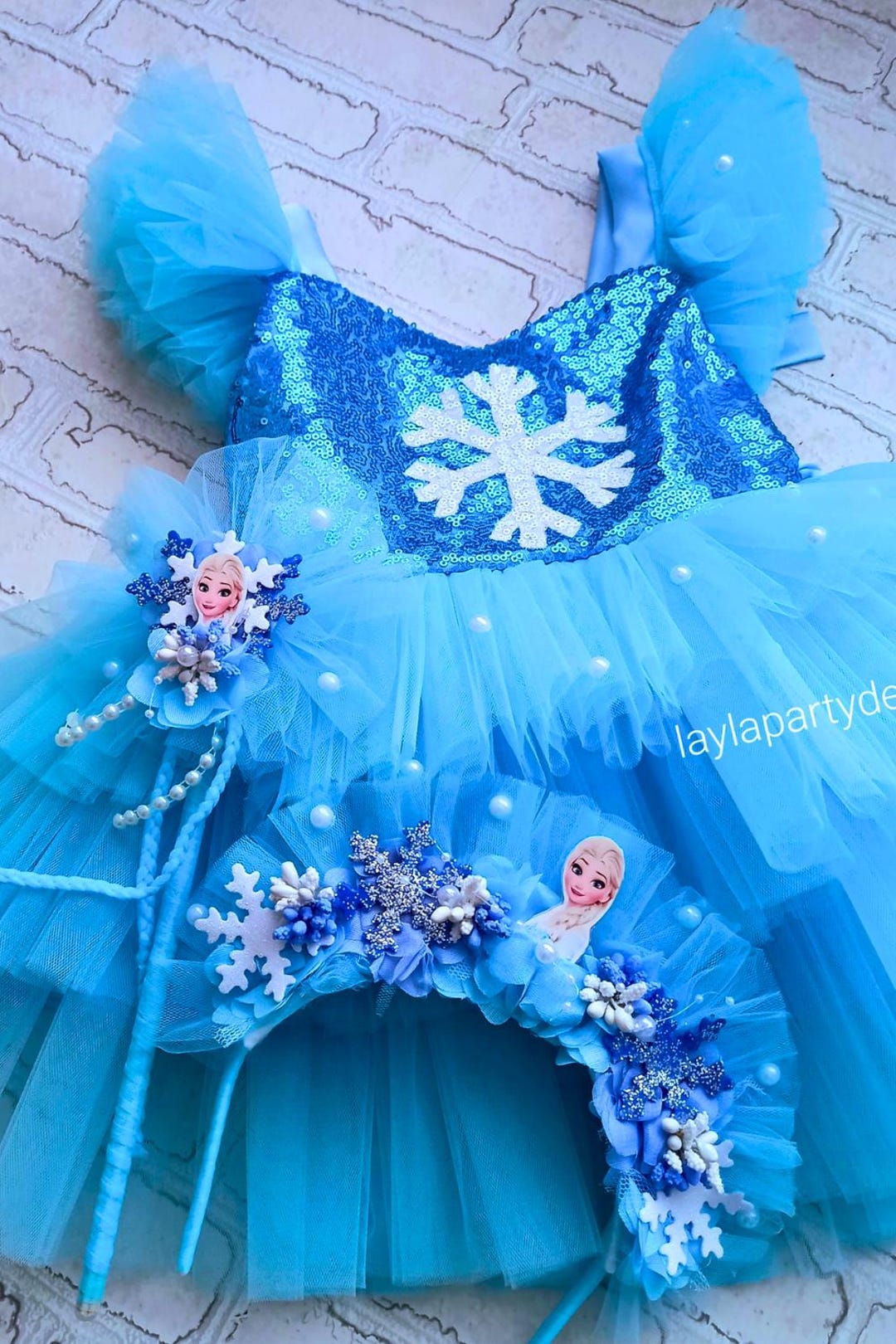 bow christmas dress （Pre Order）Girls Print Dress&Set One-Shoulder Glamorous Gown with Talla:xl sequin-beaded