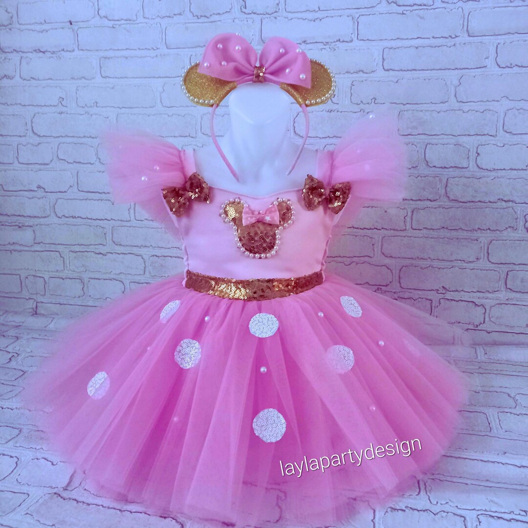 Pink Minnie Outfit for Girl & Toddler |minnie Birthday Dress for Girl ...
