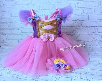 Handmade Lilac Princess Tutu Dress: Toddler Birthday Costume