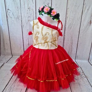 Moana-inspiriertes Geburtstagskleid: Tropisches Hawaii-Kostüm mit Blumenkrone - 6 Monate, 10J Halloween-Kostüm