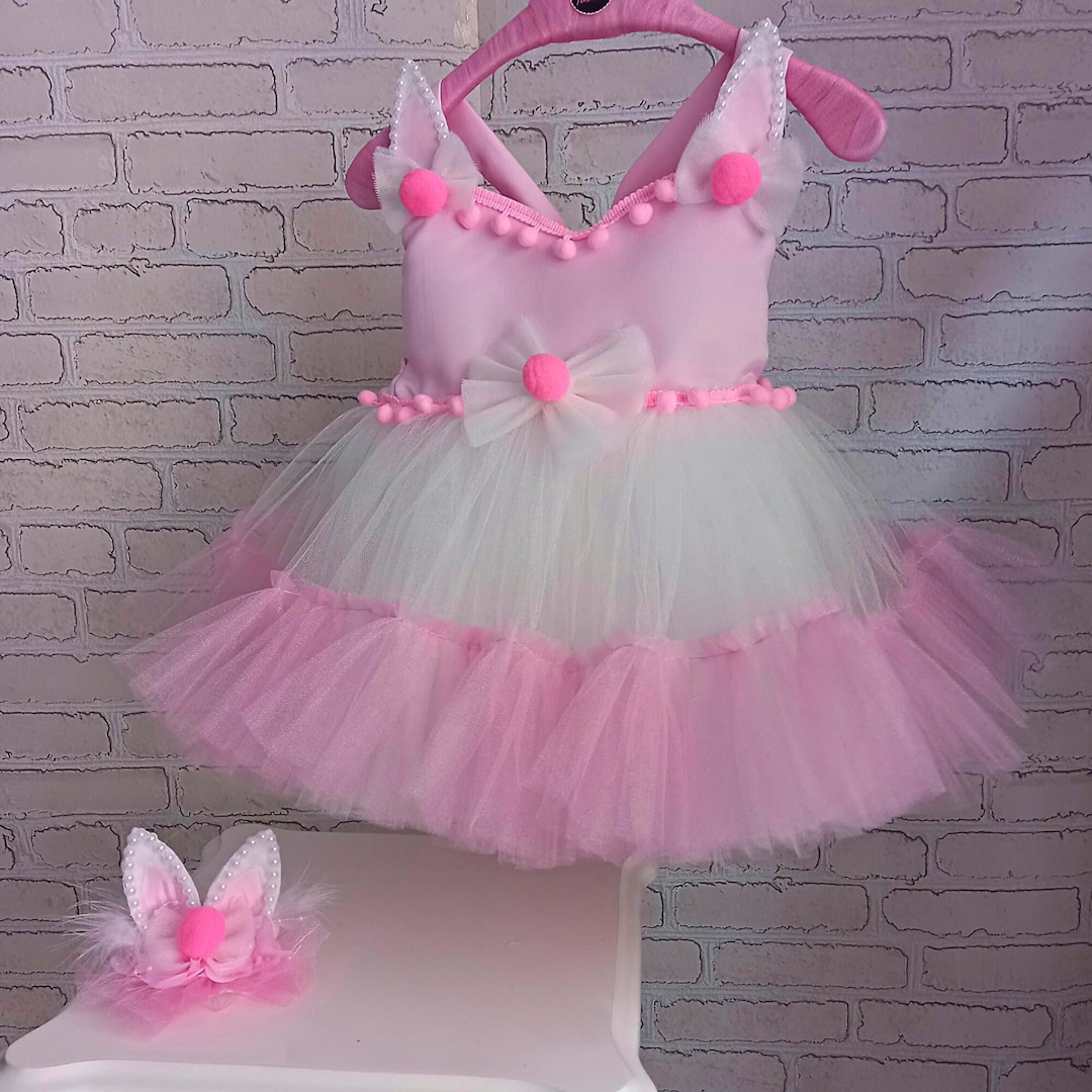 Girl Easter Dress Baby Girls Kids Bunny Embroidery Easter Etsy