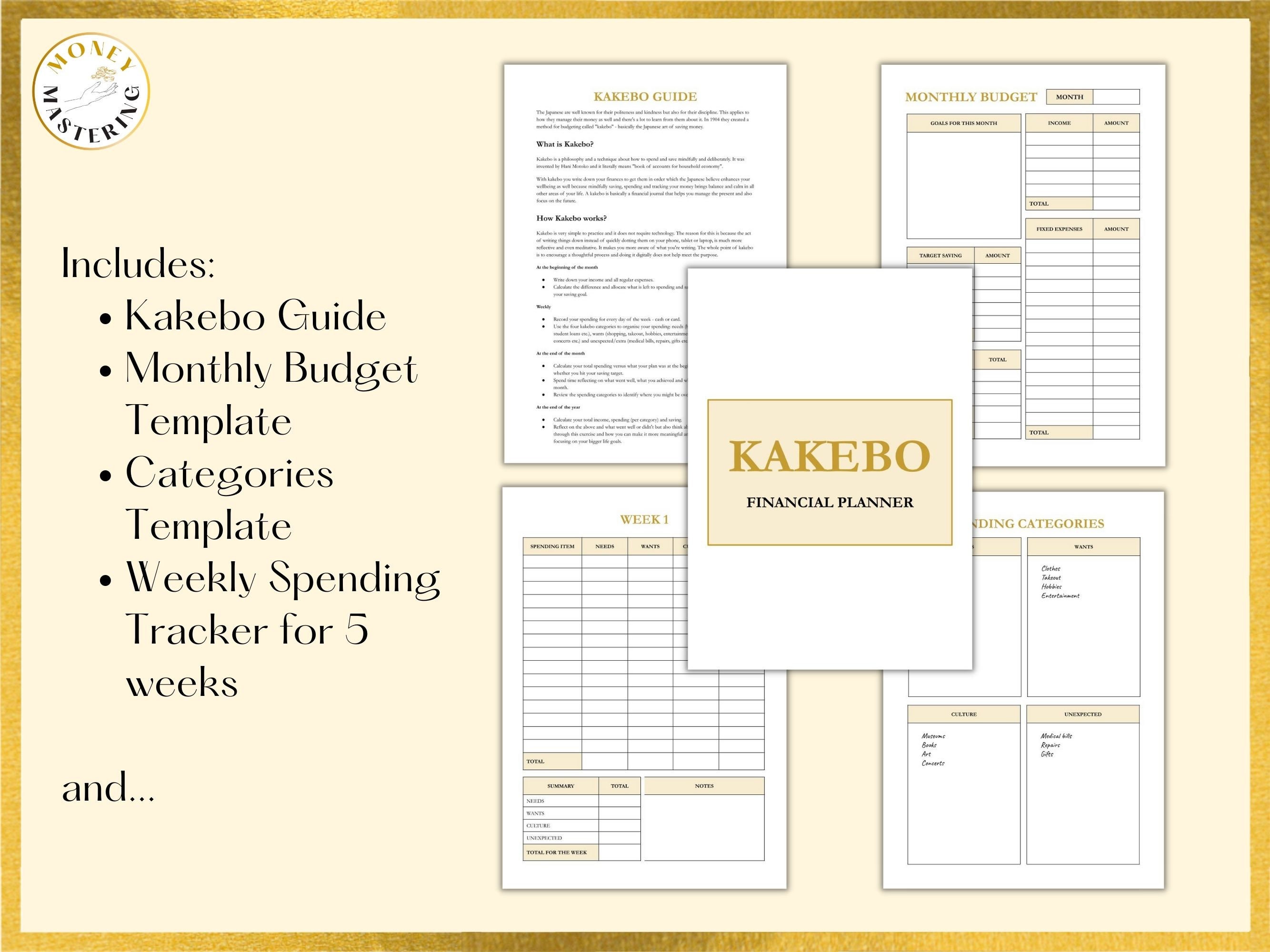 Kakebo Financial Planner Printable, Kakebo Budget Journal, Kakebo Budget  Template, Kakebo Worksheet, Budgeting Journal, Kakeibo Budget Plan 