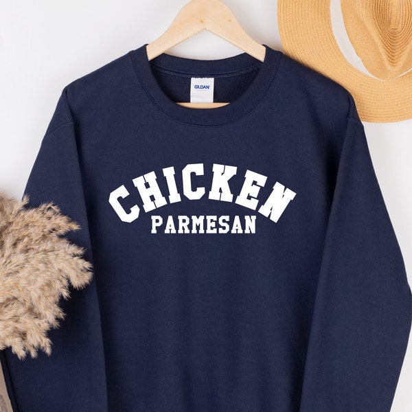 Chicken Parmesan  Crewneck sweatshirt and Tshirts, Funny food sweatshirt, Unisex, Chicken Parm Shirt, Parmesan shirt, Chicken Shirt, Chicken