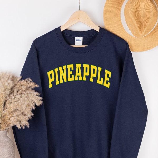 Pineapple Crewneck sweatshirt and hoodie, Funny food shirt, Cute Pineapple Lover Sweater Pineapple Gift Long Sleeve Pullover, Fruit Vacation