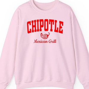 Chipotle Sweatshirt - Spicy Mexican Grill Design - Burrito Lover Hoodie - Funny Foodie Crewneck - Custom Text Apparel for Food Lovers