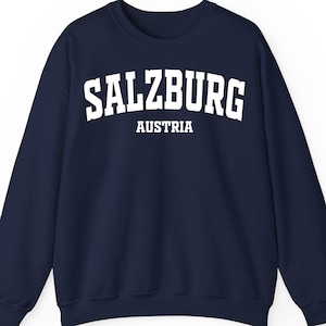Salzburg Austria T-Shirt, Sweatshirt and Hoodie | Travel Apparel | Gift for Music Lovers & Fans of Austrian Culture, Salzburg holiday gift