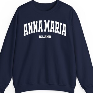Camiseta, sudadera y sudadera con capucha de Anna Maria Island: diseño playero de Florida, regalo de AMI para amantes de las vacaciones, ropa costera retro