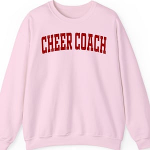 Cheer Coach Sweatshirt, Hoodie & Shirt – Custom Cheerleading Coach Gift, Team Spirit Outfit, Game Day Pullover, Pep Rally Tee