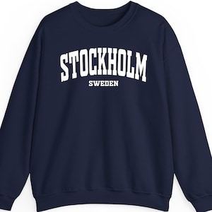 Stockholm Sweden Sweatshirt Hoodie T-Shirt – Vintage Stockholm Design – Unisex Swedish Apparel – Gamla Stan Gift – Sweden Travel Souvenir