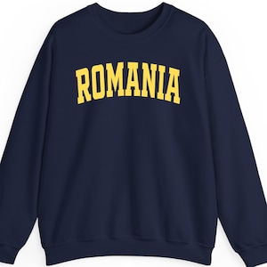 Romania Shirt, Sweatshirt & Hoodie – Romanian Heritage Outfit, Bucharest Travel Gift, Eastern Europe Pride, Minimal Country Design
