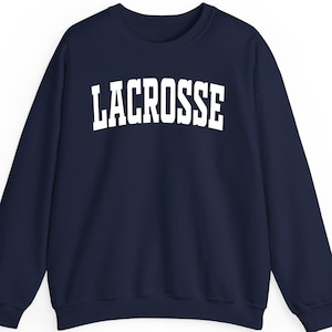 Lacrosse Sweatshirt Hoodie Shirt – Retro LAX Crewneck, Lacrosse Mom Tee, Game Day Shirt, Unisex Lacrosse Gift, Vintage Sports Apparel