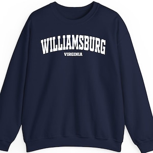 Williamsburg Virginia Sweatshirt Hoodie T-Shirt – Vintage Colonial Williamsburg Design – Unisex Historic Triangle Apparel, Williamsburg Gift