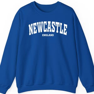 Newcastle Shirt Hoodie Sweatshirt – UK City Aesthetic Top, British Travel Gift, Newcastle Souvenir, Vintage City Name Tee, England Gift
