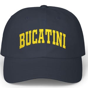 Bucatini Embroidered Cap – Pasta Lover Dad Hat, Italian Foodie Aesthetic Hat, Funny Noodle Cap, Carbs Hat, Minimal Embroidery Food Hat