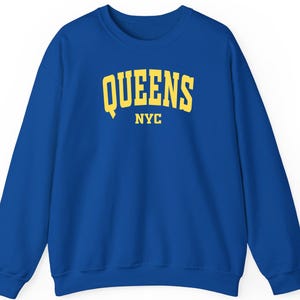Queens Sweatshirt, Hoodie & Shirt – NYC Borough Tee, Urban New York Crewneck, Queens Aesthetic Shirt, Streetwear Gift Idea
