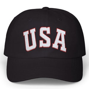 USA Embroidered Cap - America USA hat, Embroidered Patriotic cap-  July 4th Forth of July Cap-Themed Hat - Unique Gift for usa flag hat
