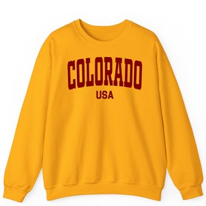 Colorado USA Crewneck sweatshirt tee shirt hoodie, College sweater, Colorado Gifts, Retro Colorado, Colorado Vacation gift, Vintage Colorado