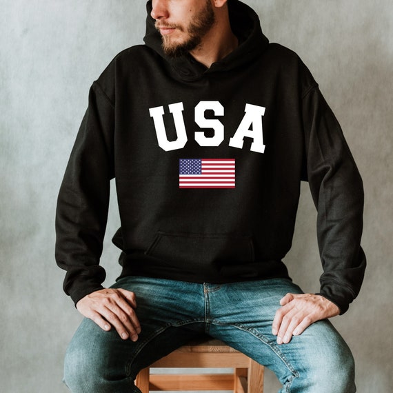 Sweatshirt with shop american flag