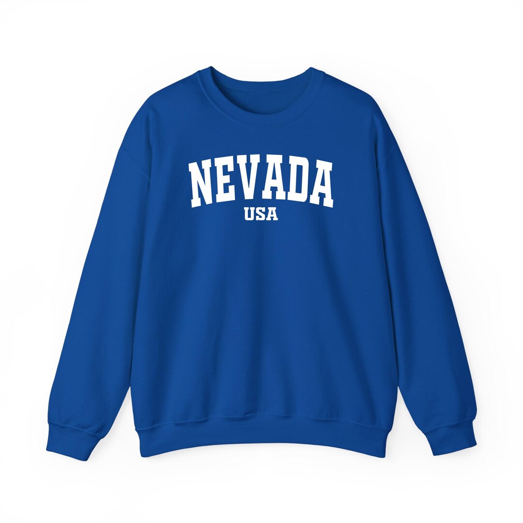 Nevada Sweatshirt Hoodie T-shirt USA Vintage Minimalist College