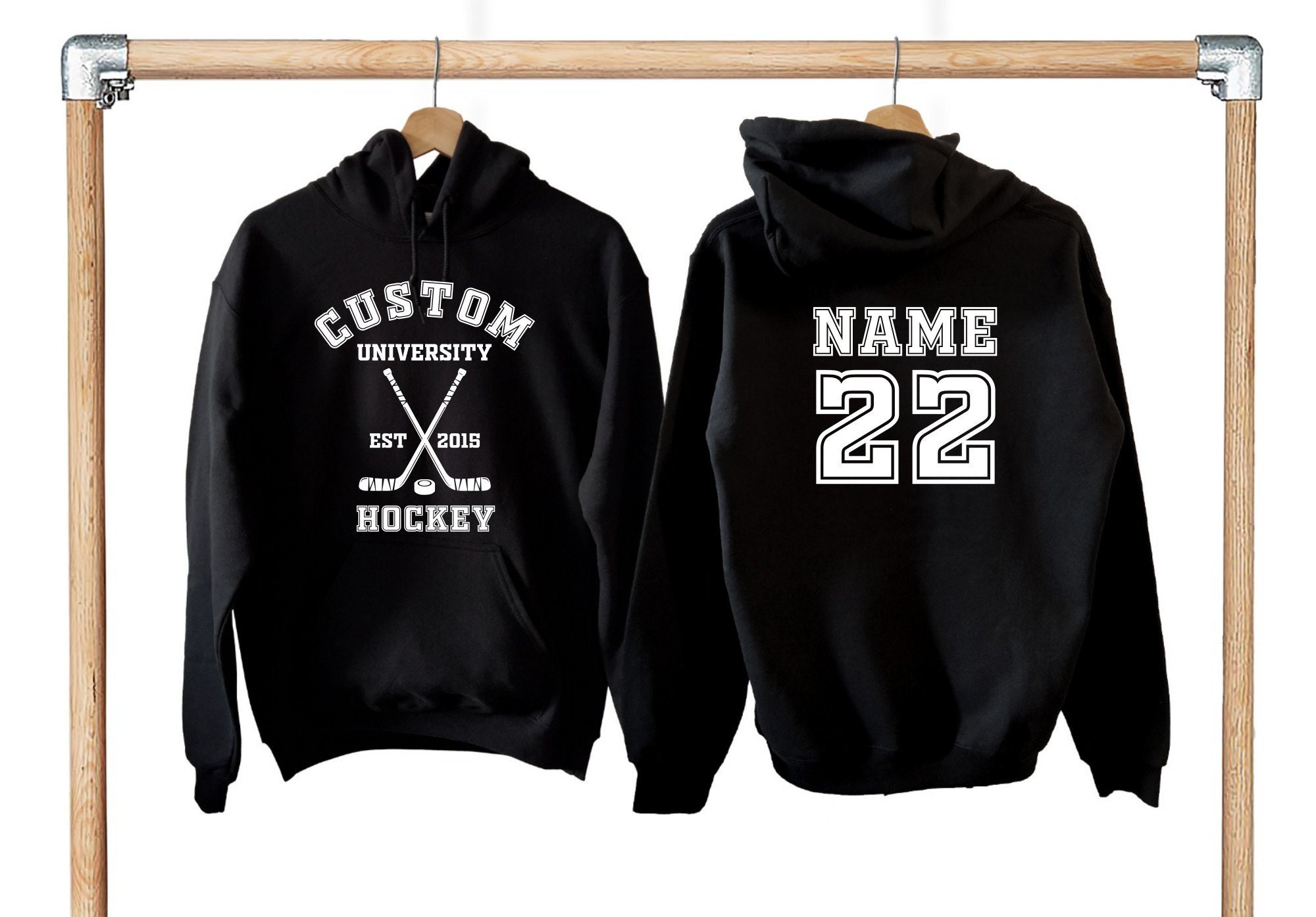 Blootstellen Ontwapening kassa Custom University Hockey Sweatshirt and Hoodie Hockey - Etsy