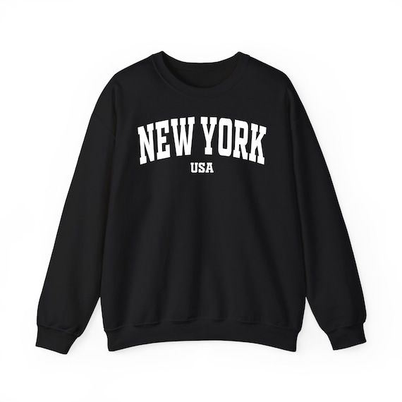 New York USA Sweatshirt, New York City Crewneck, New Yorker