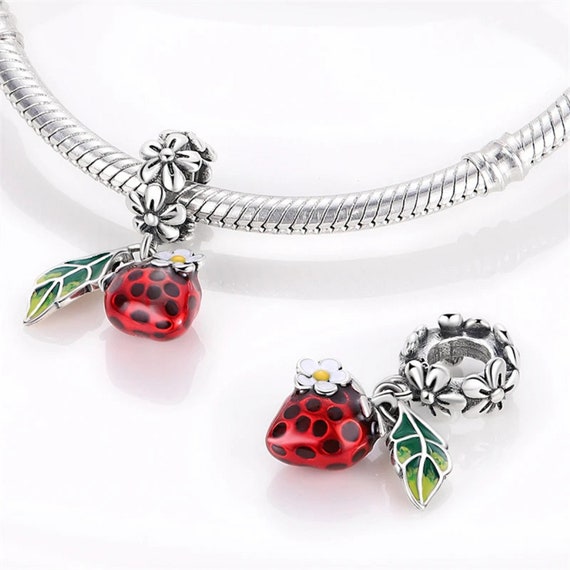 Pandora Reflections Charms Sterling Silver Ladybug Charm Bracelet