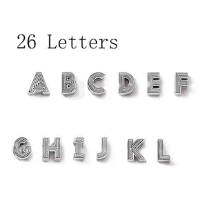 Reflexions Alphabet Original Bracelet Clip Charm,A-Z 26 Letter Reflection Mesh Bracelet Charm, Sterling Silver for S925 Bracelets image 10