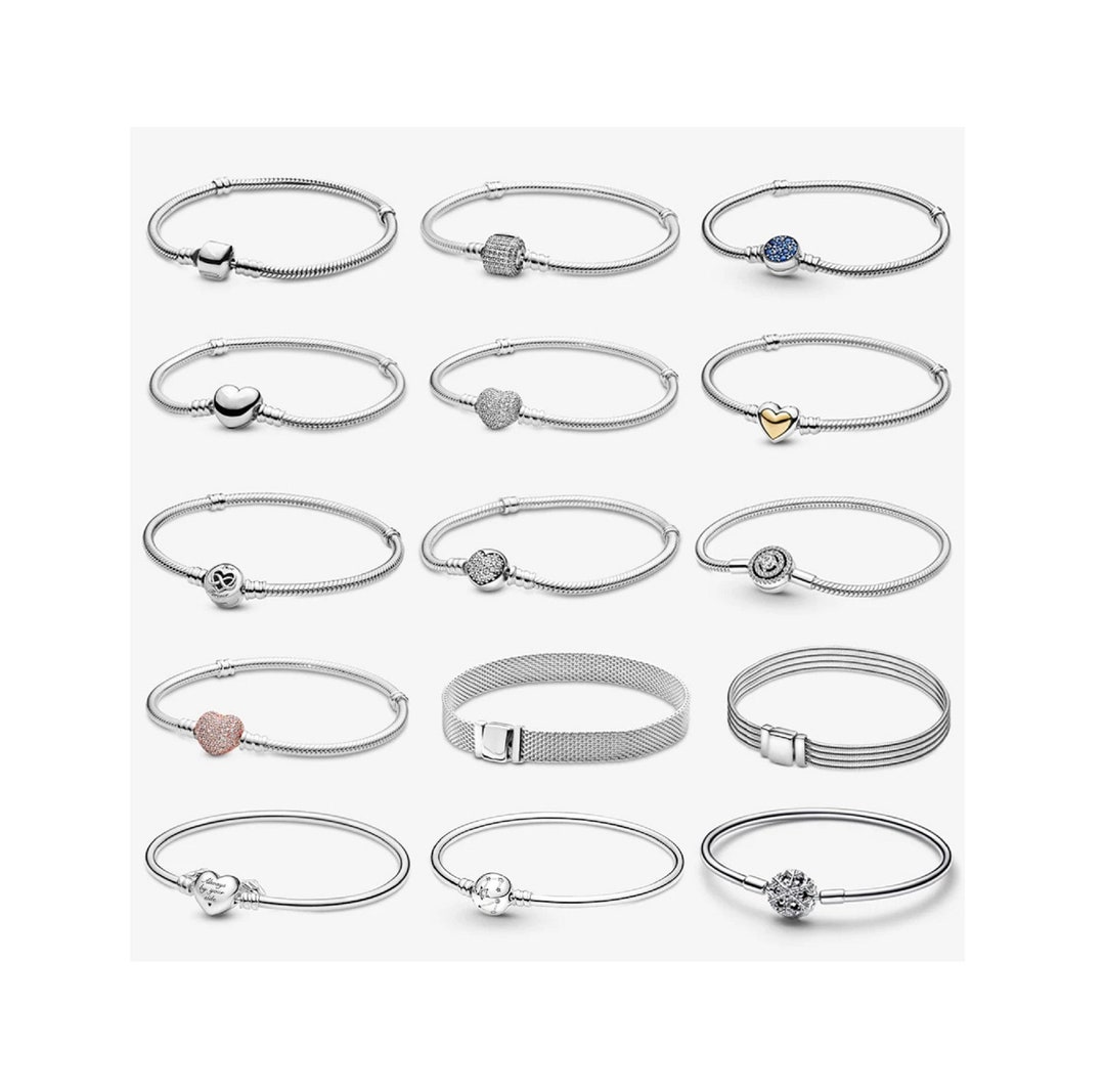 2024 Snake Chain Bracelet for Pandora Charms Bracelet, Heart