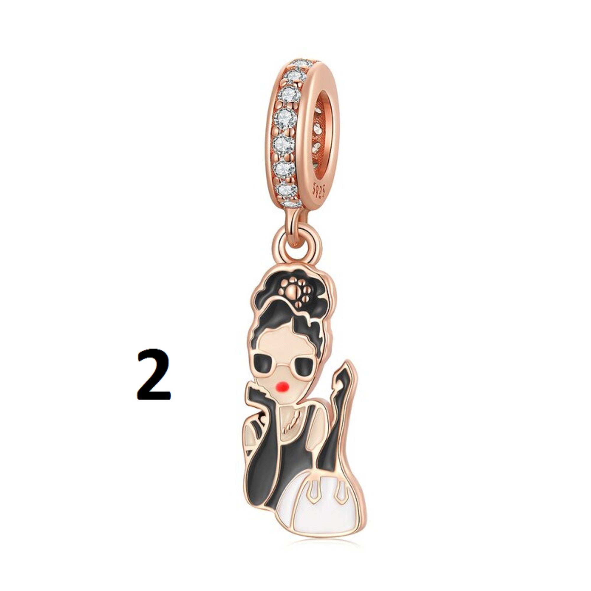 PANDORA パンドラ エッフェル塔 791302 チャーム 925＆K14 Paris Eiffel Tower Lab-Grown Diamond Engravable Double