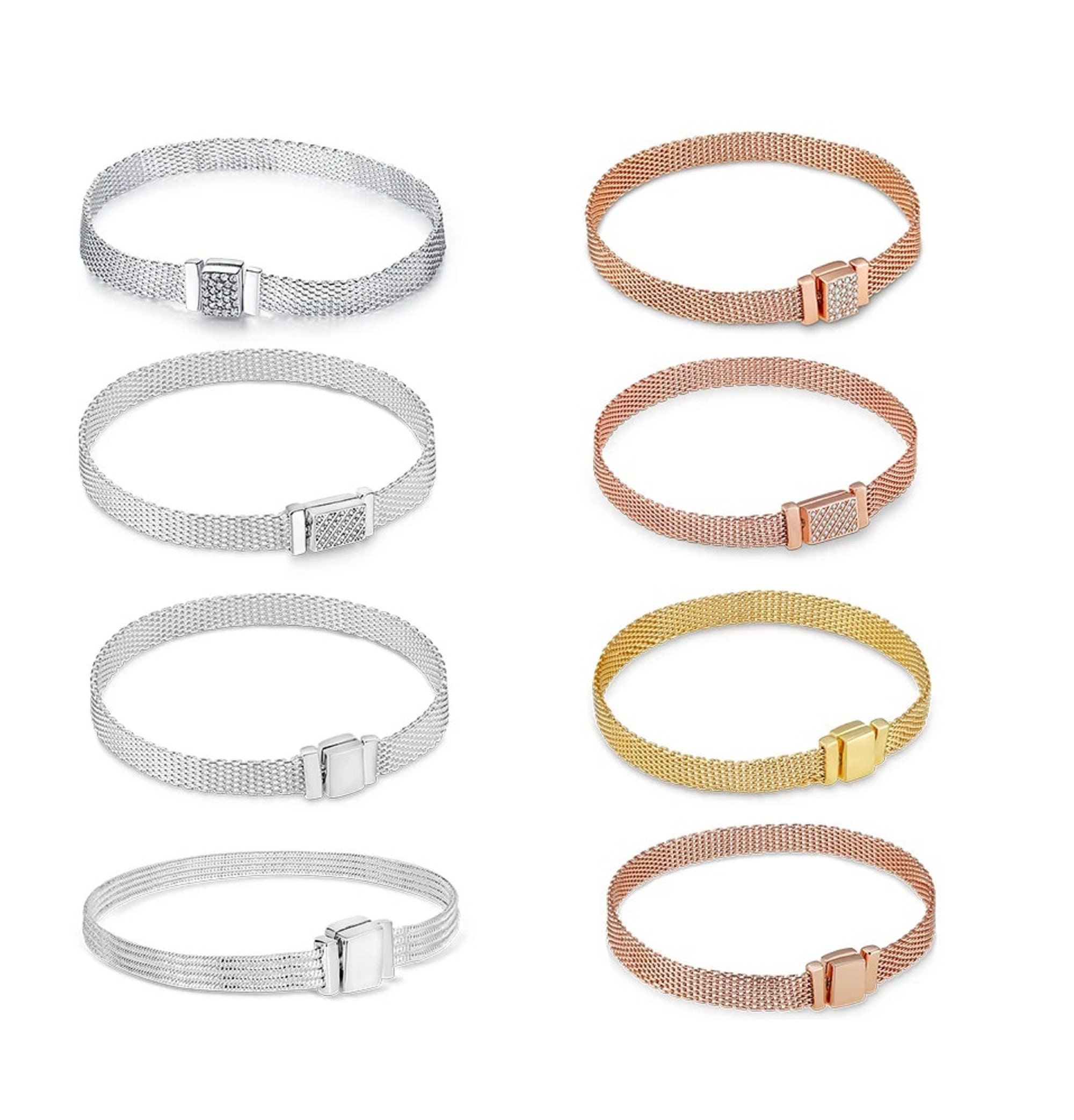 Mesh pandora on sale bracelet charms