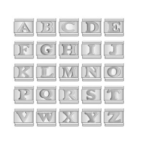 Nuevos dijes de eslabones italianos de 9 mm con 26 letras de la A a la Z, dijes de cuentas de acero inoxidable compatibles con pulseras Moments, joyería para pulseras con dijes del alfabeto.
