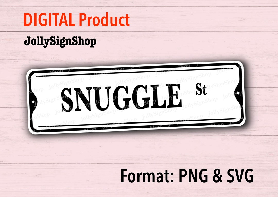Snuggle Street Plotterdatei SVG PNG Digitales Etsy.de