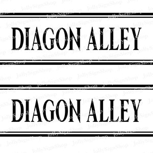 Diagon Alley Printable Street Sign DIGITAL Cheap Printable JPG Eco Diagon Alley Printable Street Sign DIGITAL Cheap Printable JPG Eco