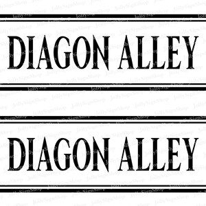 Diagon Alley Printable Street Sign DIGITAL Cheap Printable JPG Eco Diagon Alley Printable Street Sign DIGITAL Cheap Printable JPG Eco