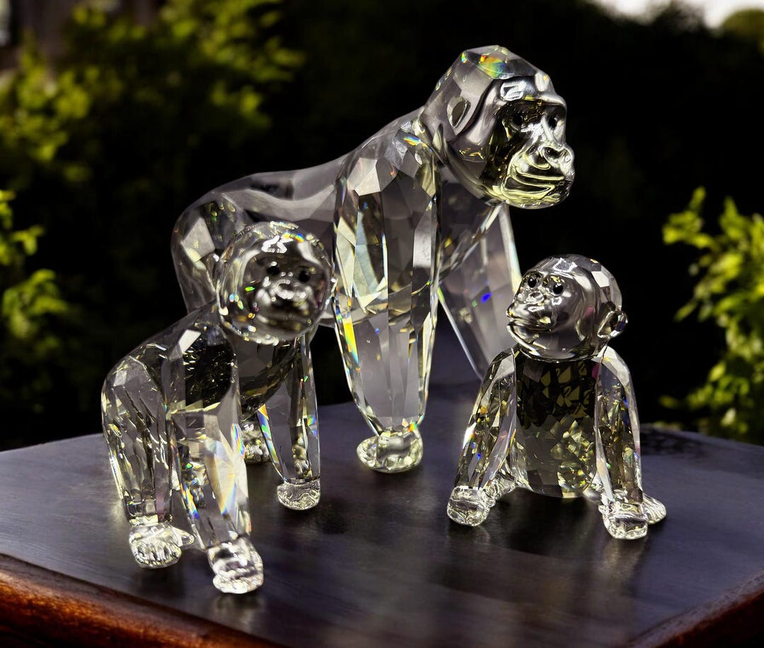 Swarovski – Gorilla's Family - SCS Annual Edition 2009 - Etsy