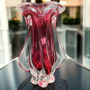 Jarrón Sommerso Mid-Century de Josef Hospodka