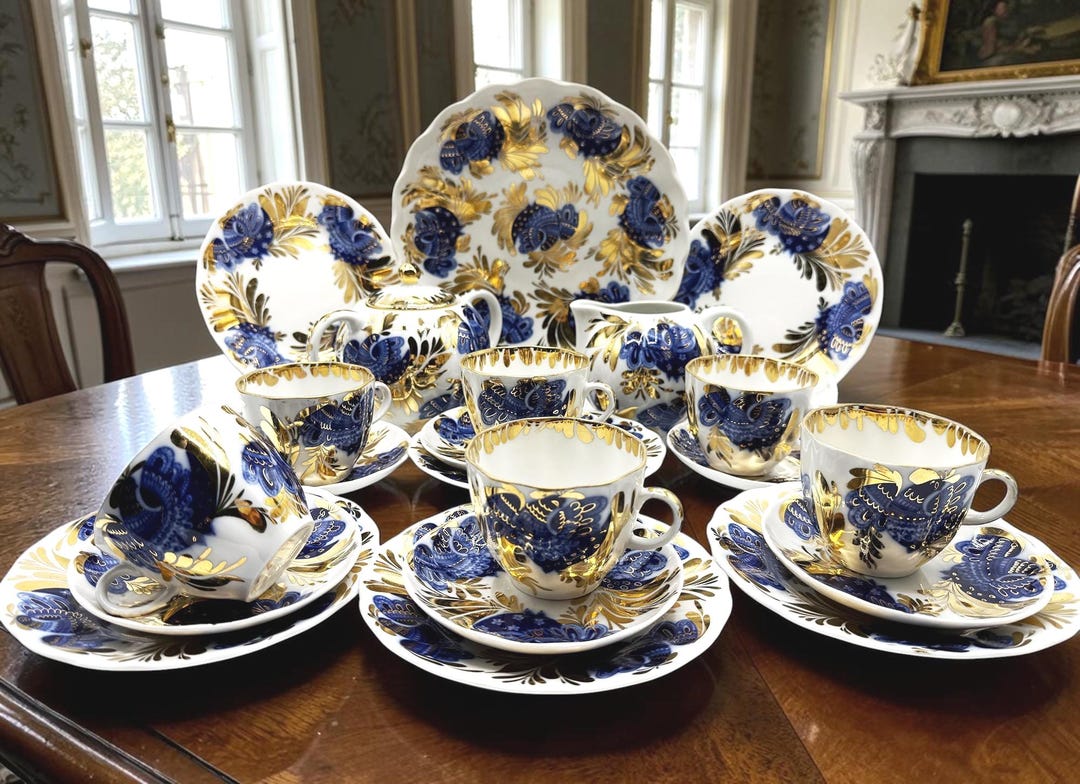 Lomonosov Imperial Porcelain Factory - Blue 