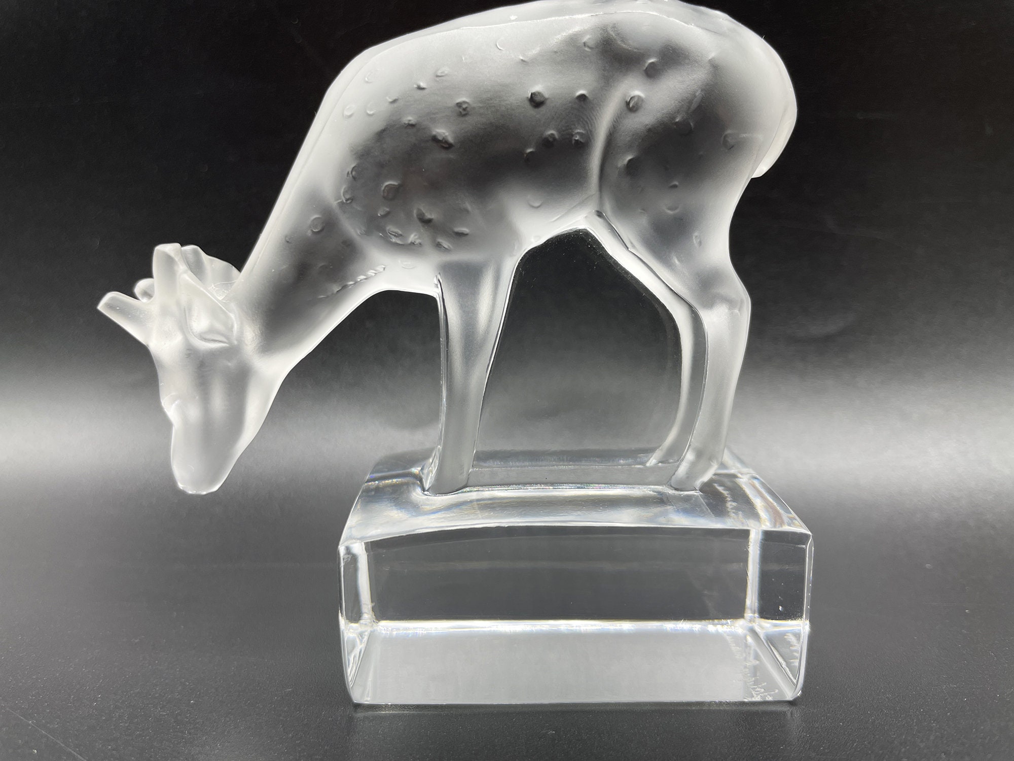ラリックLALIQUE 鹿フィギュリンクリスタル置物 | ヤマダウェブコム