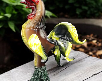 ムラーノ – 多色の雄鶏の彫刻 - Etsy 日本